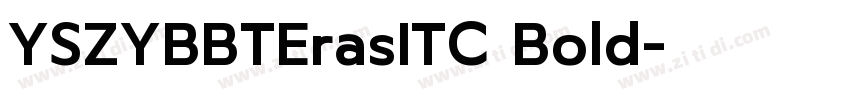 YSZYBBTErasITC Bold字体转换
